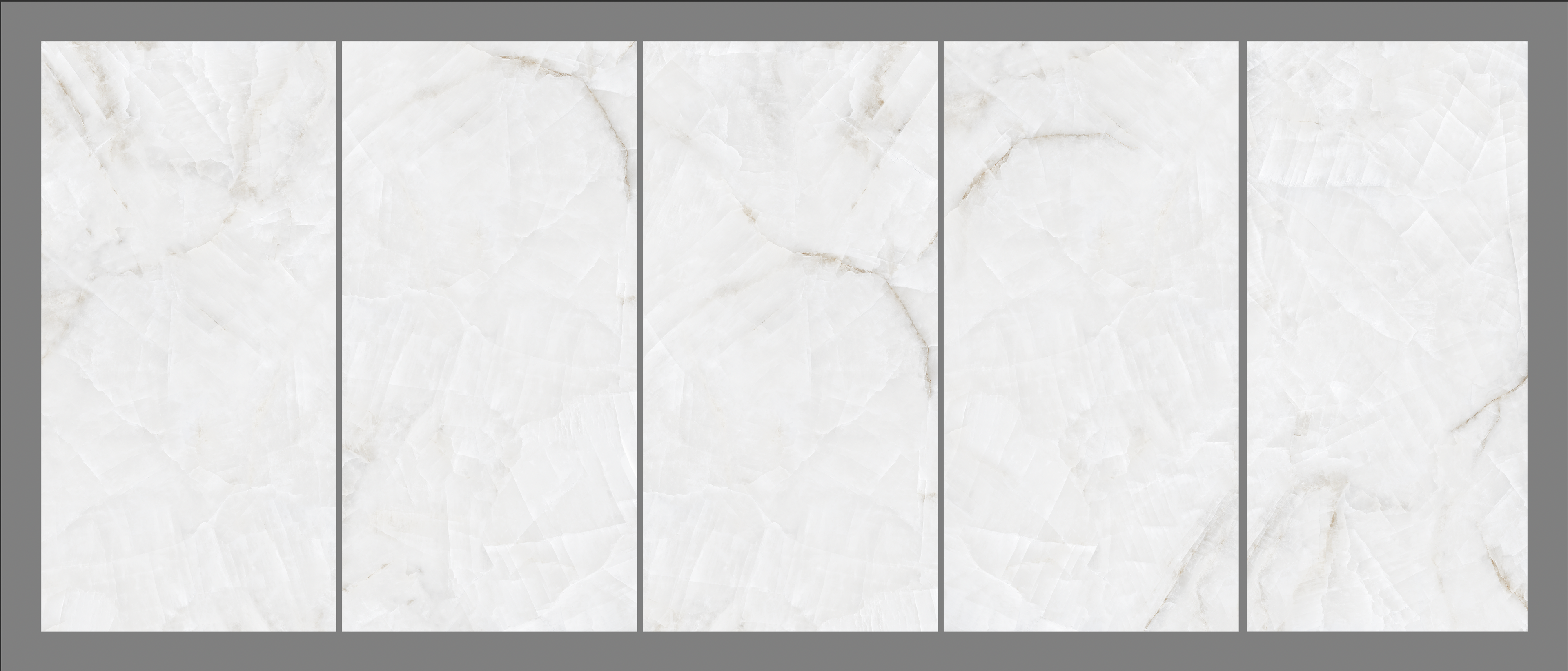 Emporio Onyx White Matt Porcelain Tile 60x120cm