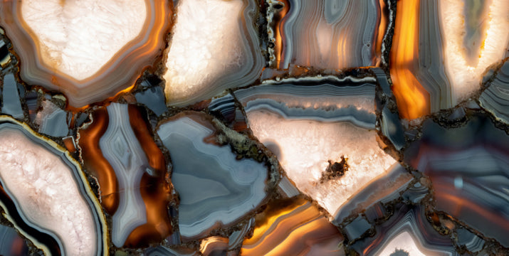 Emporia Lucent Burnt Charcoal Glass Polished Porcelain Tile 600x1200mm