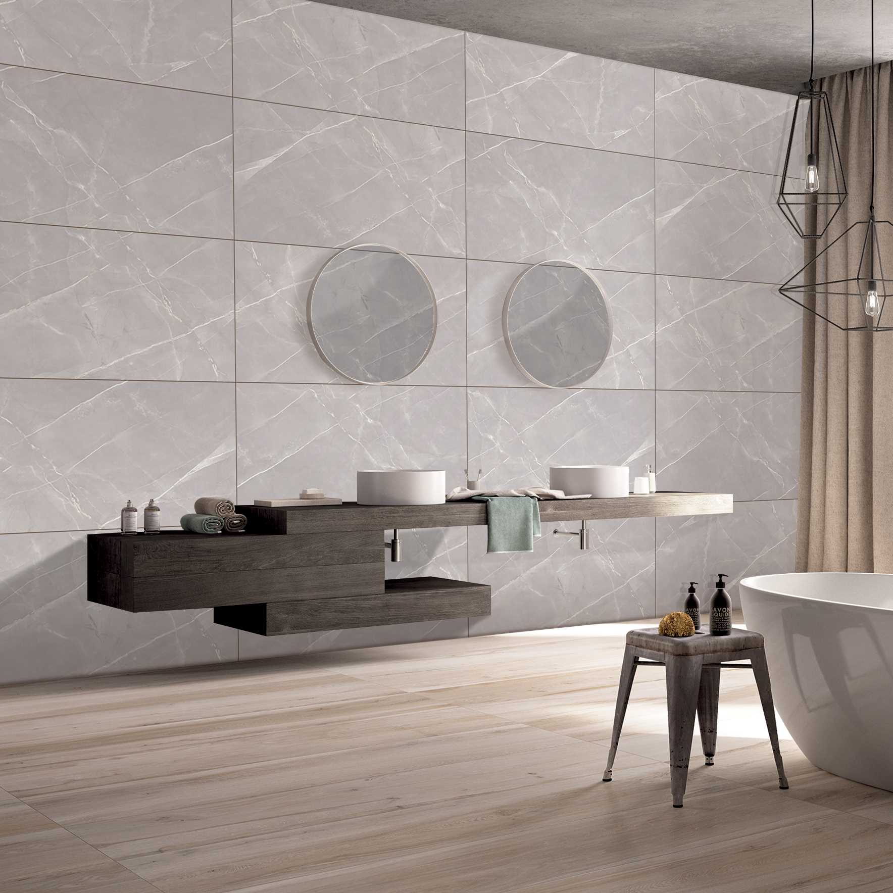Emporio Golden Veins Carving Matt Porcelain Tile 60x120cm