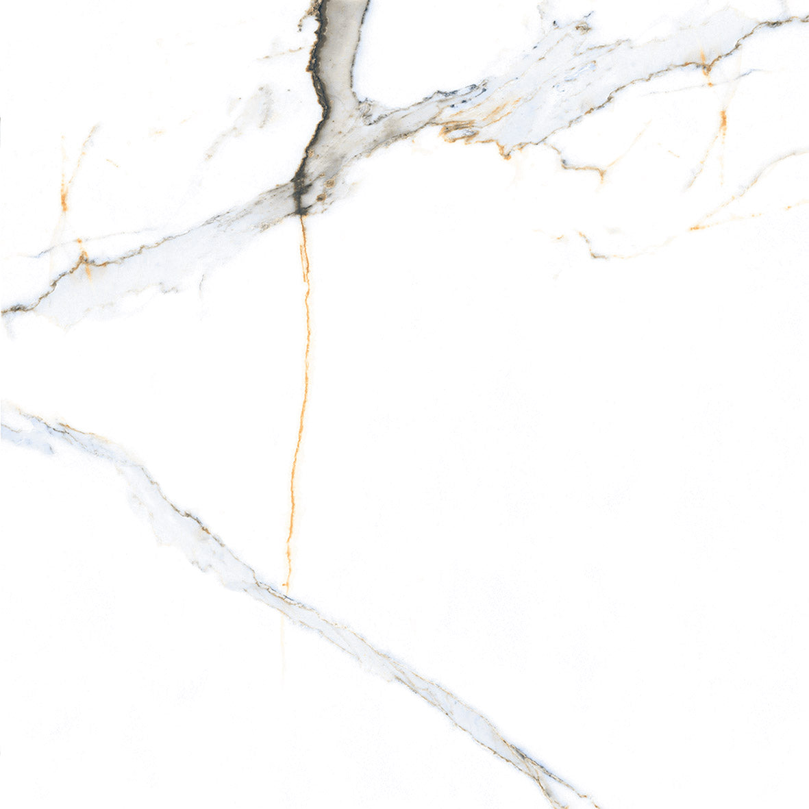 Emporio Dazzle Gold Carrara Sugar Finish Porcelain Tile 60x60cm