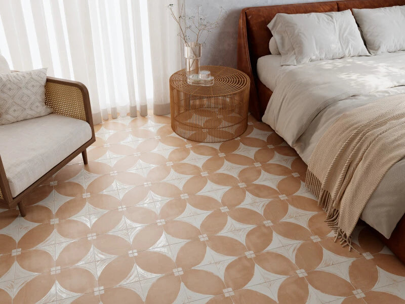 Emporia Alquería Natural Terracotta Effect Matt Porcelain Tile 200x200mm