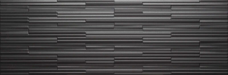 Emporia Dune Bahamas Black Textured Ceramic Wall Tile 300x900mm