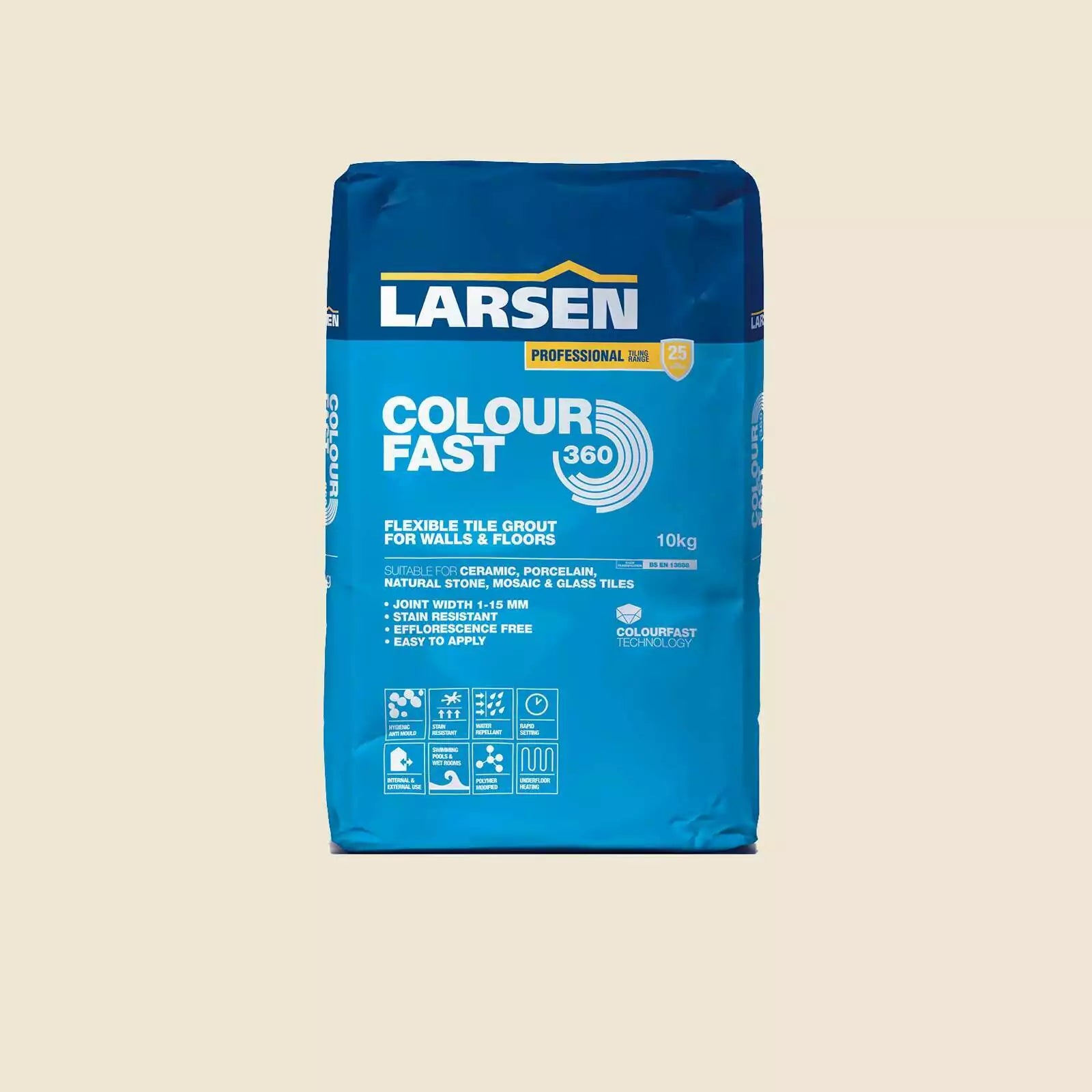 Emporia Pro Colourfast 360 Jasmine (Cream) Flexible Grout 10kg