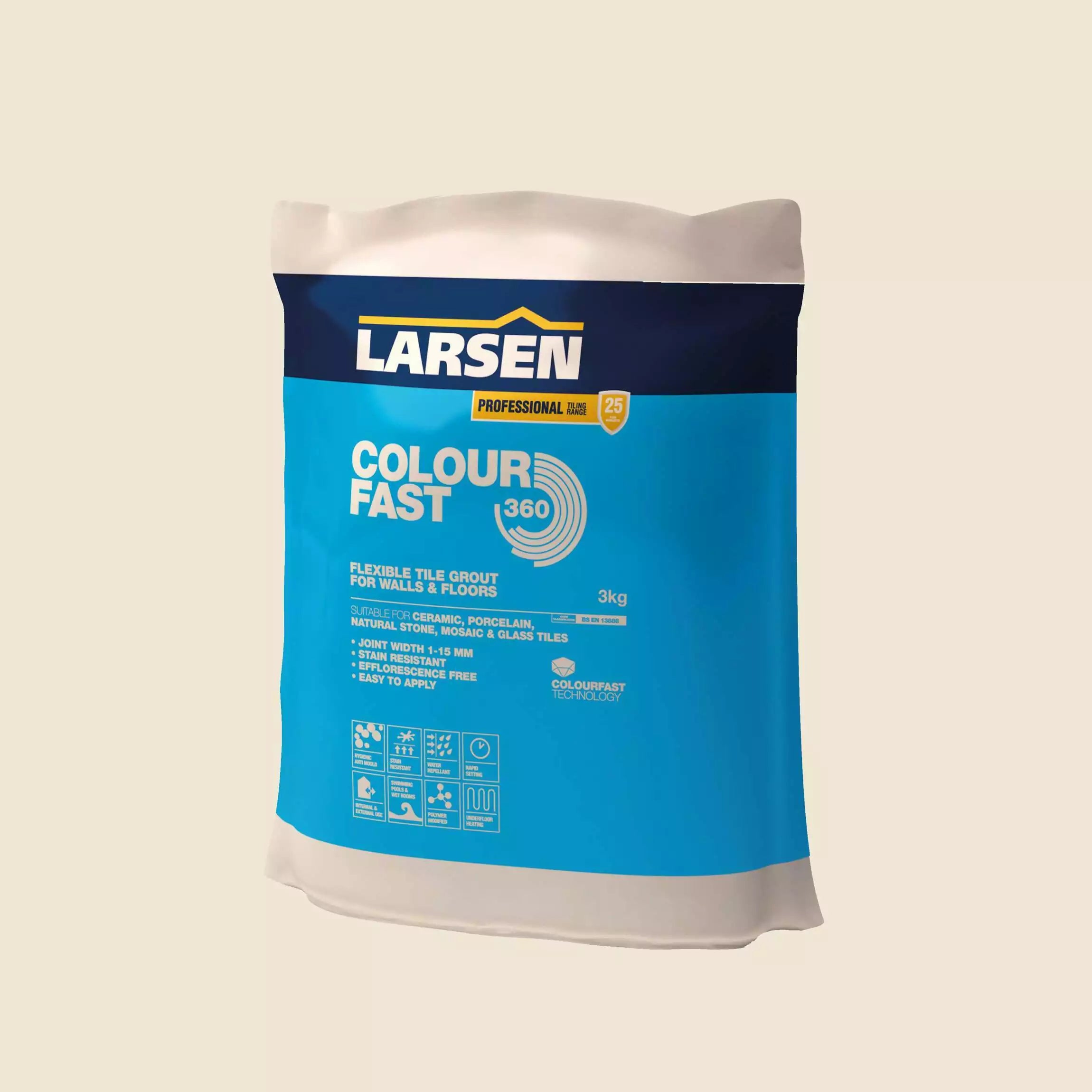 Emporia Pro Colourfast 360 Jasmine (Cream) Flexible Grout 3kg