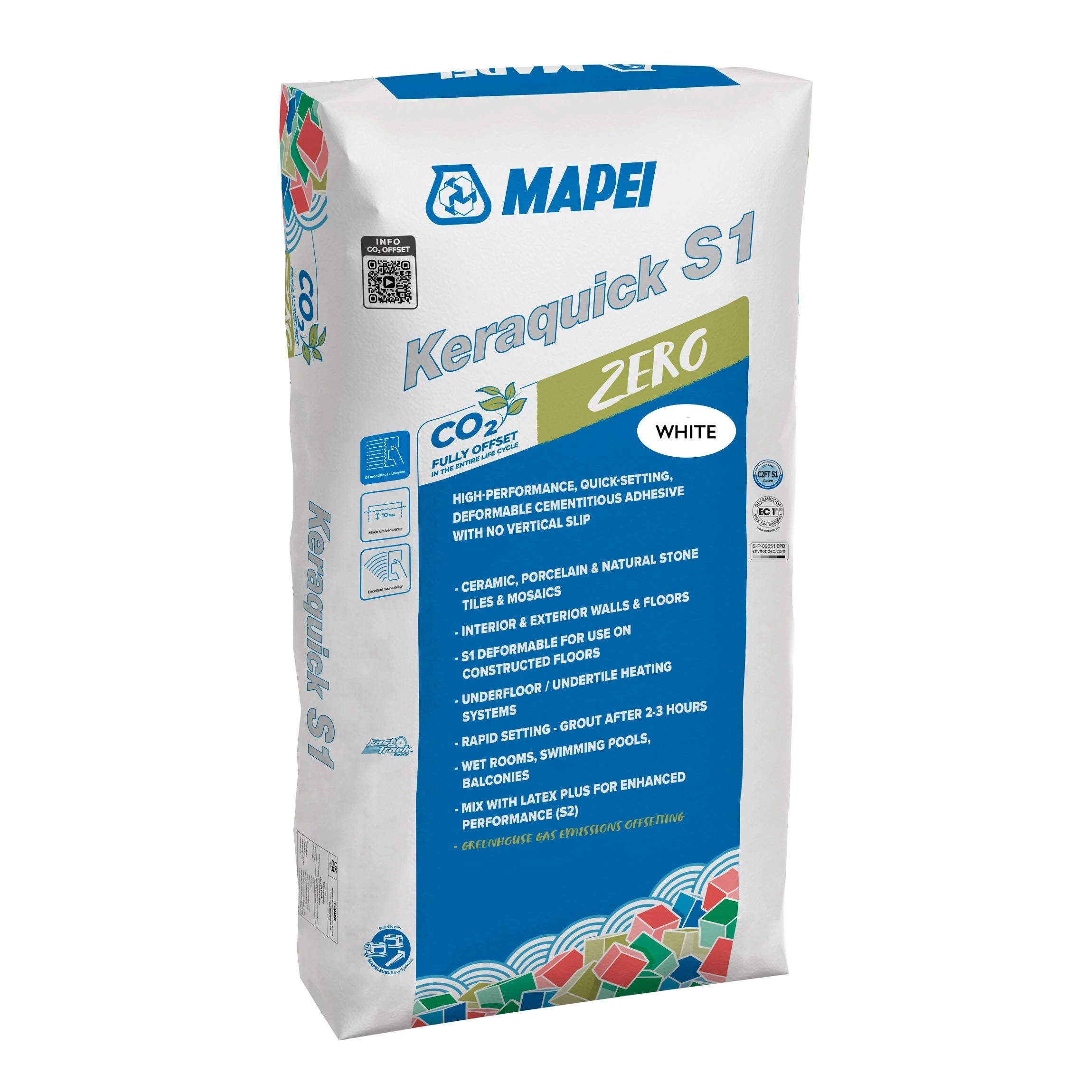 Mapei Keraquick White Fast Setting Flexible Adhesive 20kg