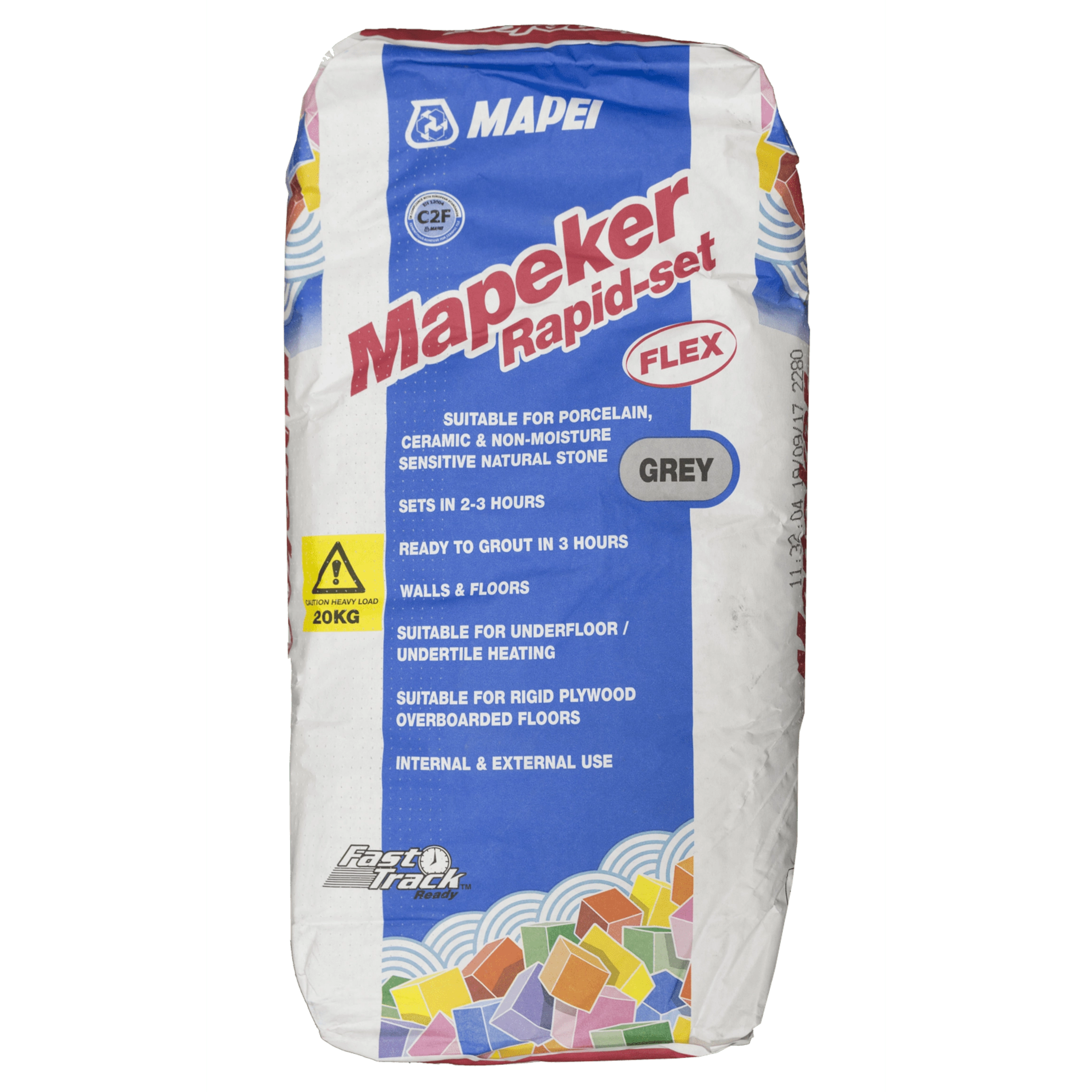 Mapei Mapeker Grey Rapid-Set Flex Adhesive 20kg