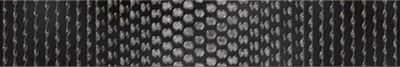 Emporia Meridian Black Finger Ceramic Wall Tile 20x300mm