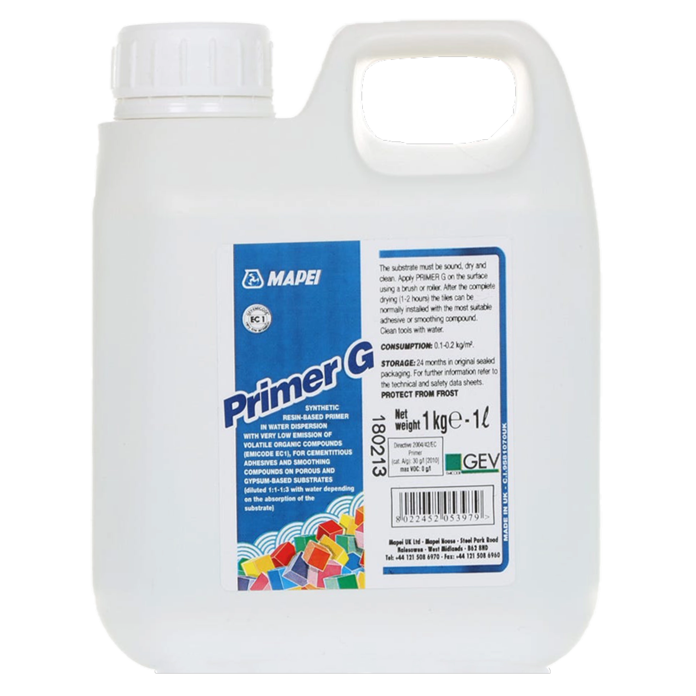Mapei Primer G Synthetic Resin Wall & Floor Primer 1kg