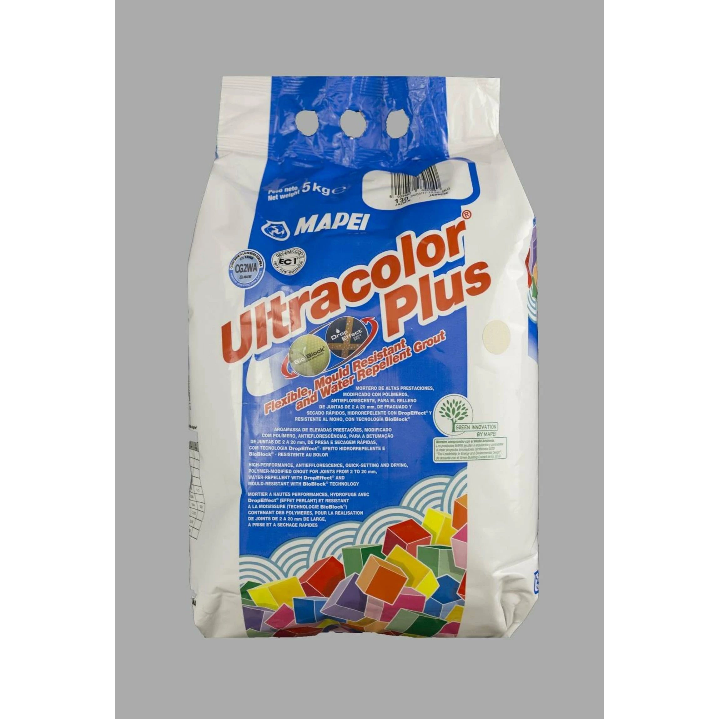 Mapei Ultracolor Plus 110 Manhattan Light Grey Flexible Grout 5kg