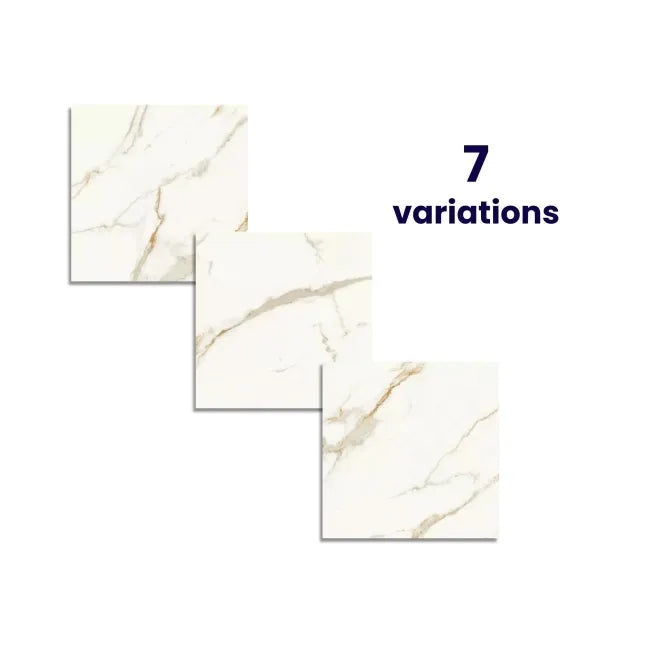 Calacatta Gold Marble Effect Matt Outdoor Porcelain Slab Tile