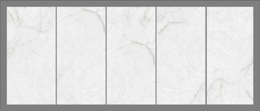 Emporio Onyx White Matt Porcelain Tile 60x120cm