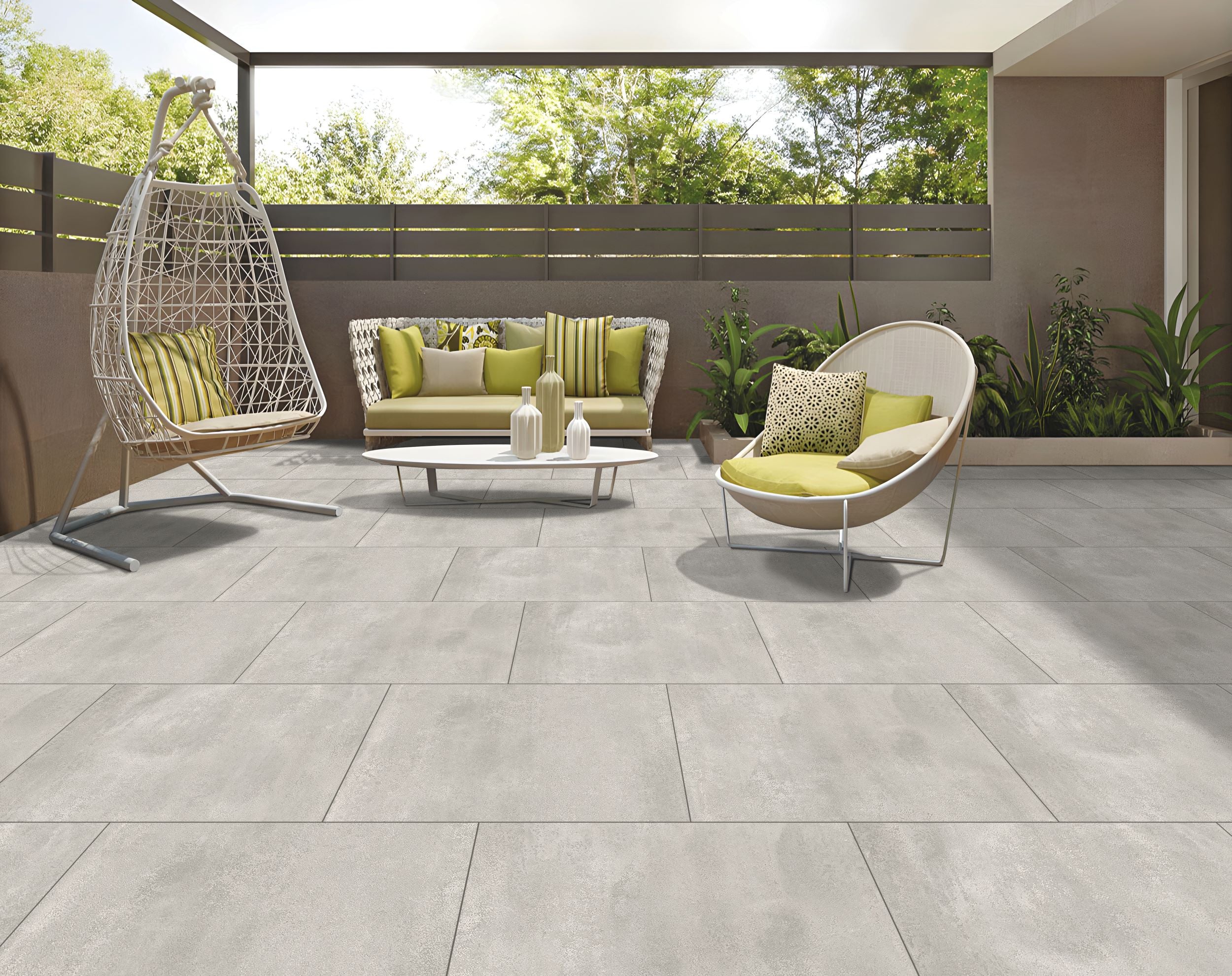 Emporio Cementino Grey Matt Outdoor Porcelain Paver 60x90cm