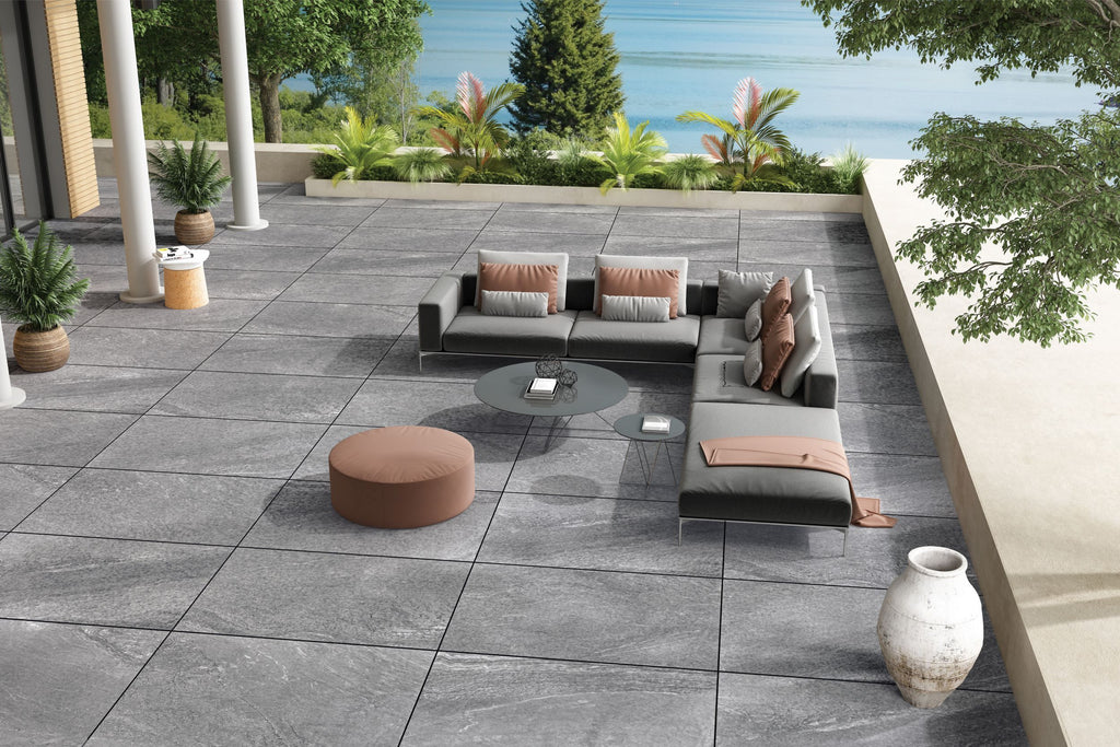 Emporio Newton Grey Matt Outdoor Porcelain Paver 60x90cm
