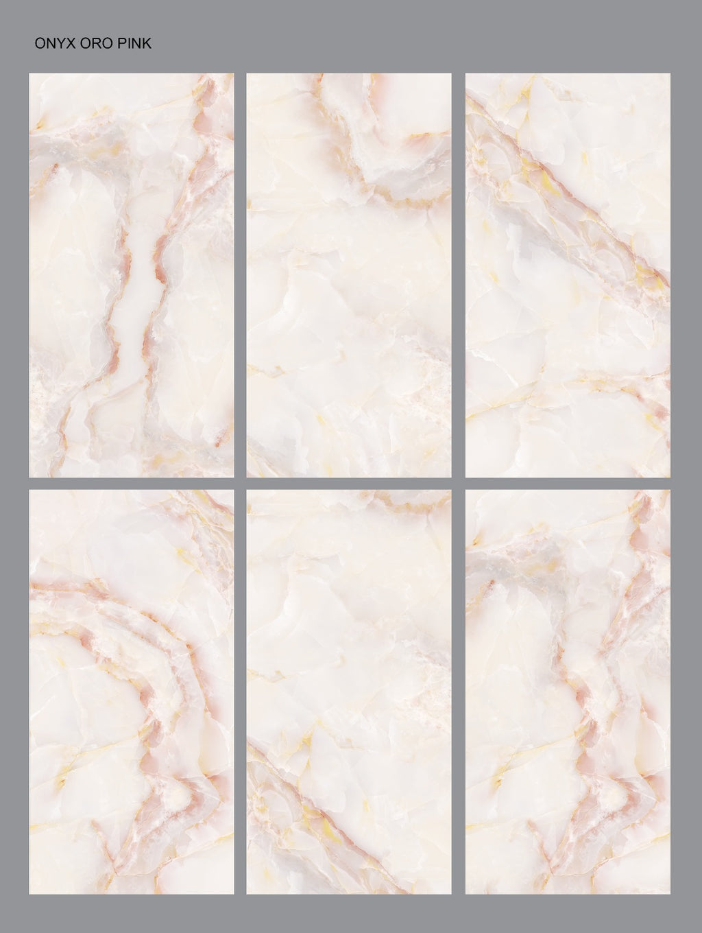 Emporio Ruby Onyx Pink Matt Porcelain Tile 60x120cm
