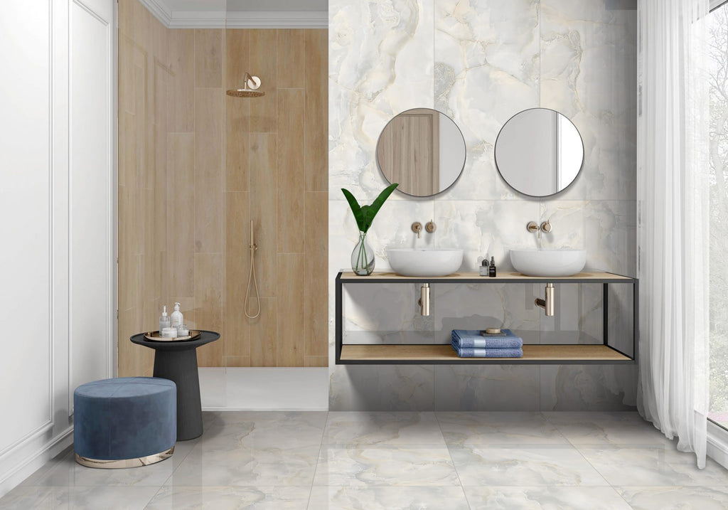 Emporio Ruby Onyx Sky Matt Porcelain Tile 60x120cm