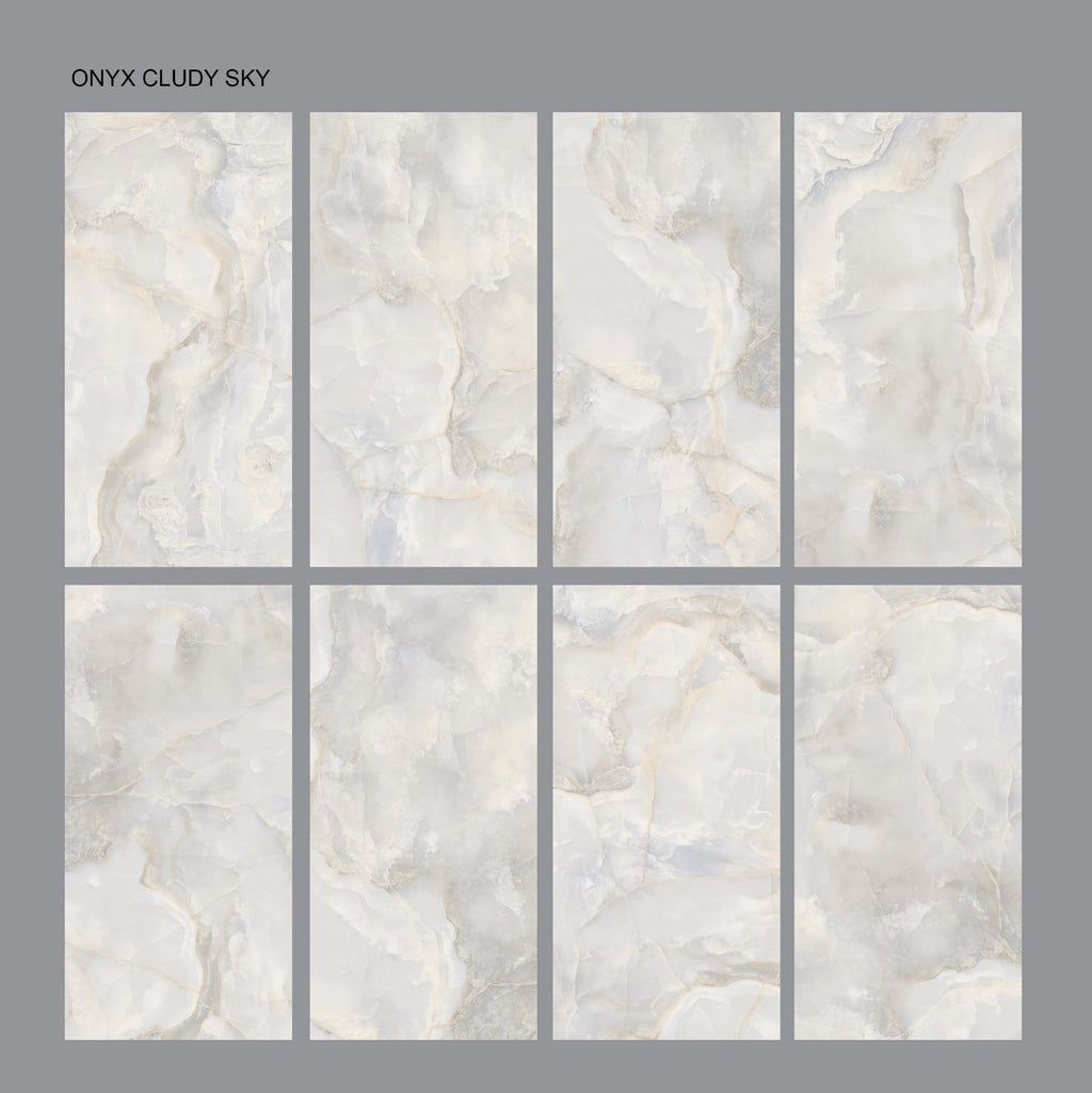 Emporio Ruby Onyx Sky Matt Porcelain Tile 60x120cm