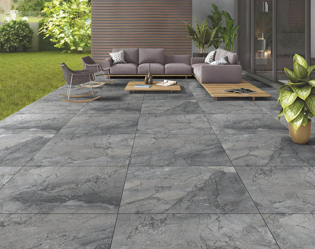 Emporio Tuscan Anthracite Matt Outdoor Porcelain Paver 60x90cm