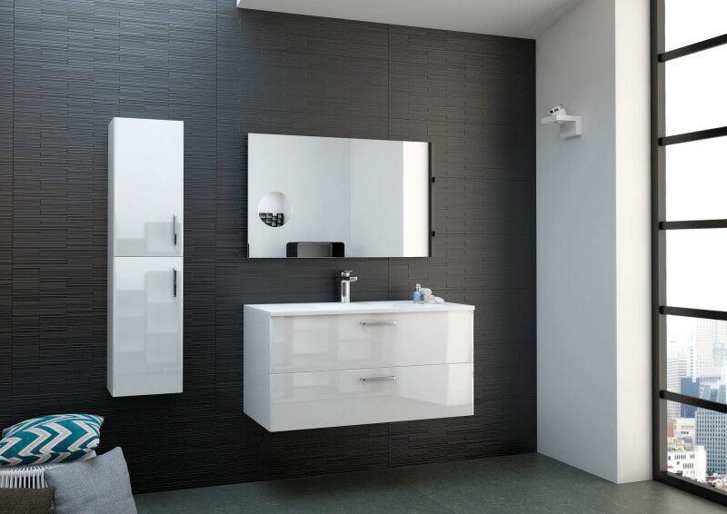 Emporia Dune Bahamas Black Textured Ceramic Wall Tile 300x900mm