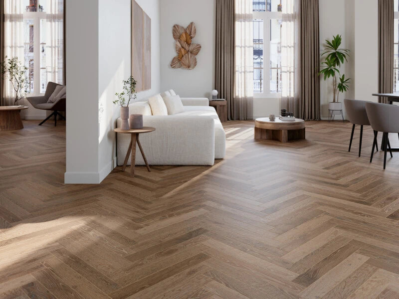 Emporia Bergen Iroko Wood Effect Matt Porcelain Tile 85x600mm