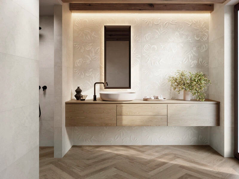 Emporia Bergen Larch Wood Effect Matt Porcelain Tile 85x600mm