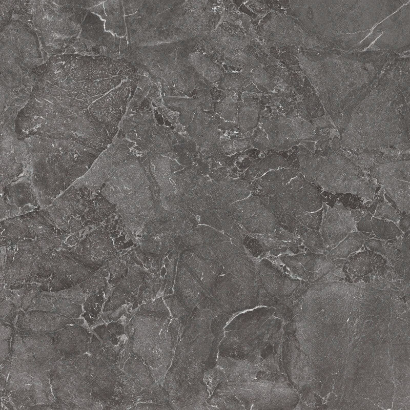 Emporia Aracruz Anthracite Stone Effect Matt Porcelain Tile 600x600mm