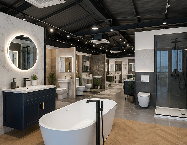 Modern bathroom showroom near Darlaston
