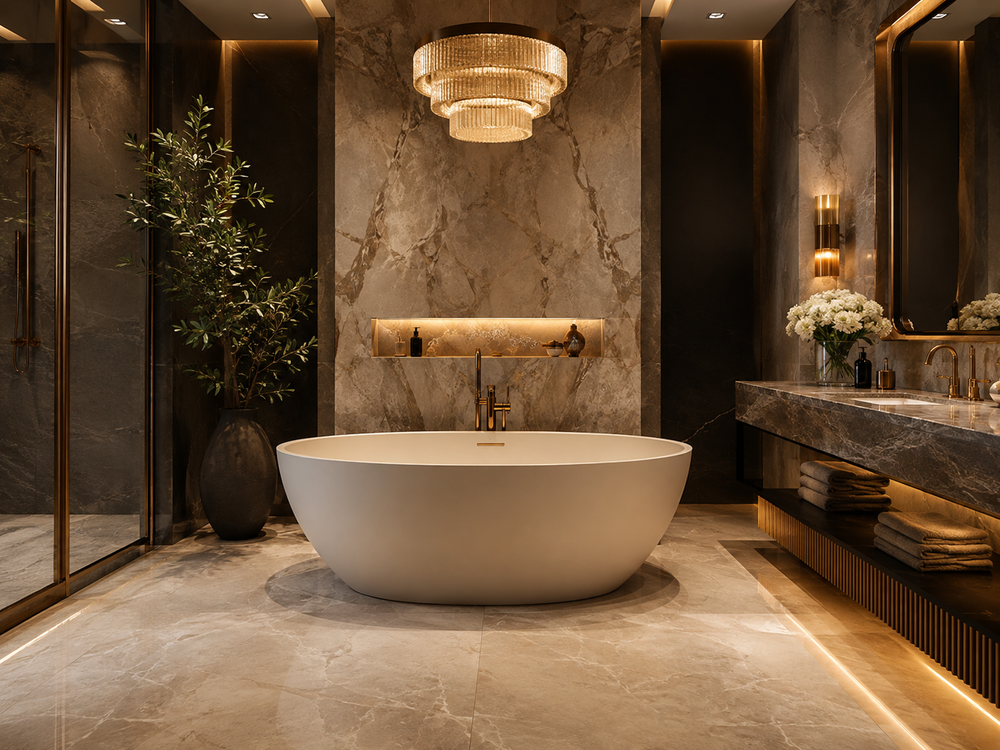 Luxury bathroom style