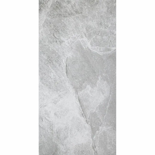 Belize Light Grey Matt Porcelain Wall & Floor Tile - 300x600mm
