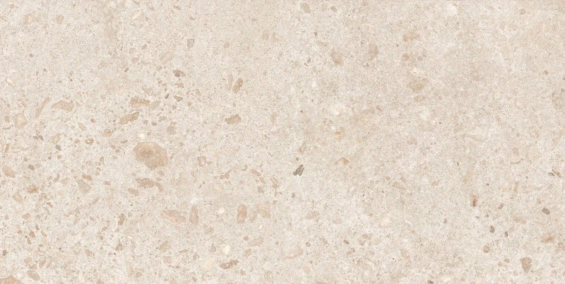 Emporia Bierzo Ivory Stone Effect Satin Finish Porcelain Tile 600x1200mm