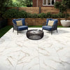 Calacatta Gold Marble Effect Matt Outdoor Porcelain Slab Tile