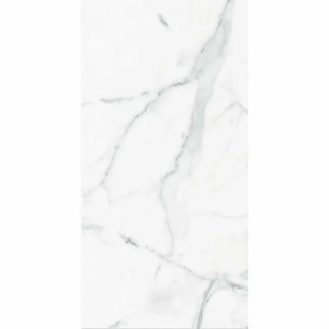 Carrera White Marble Effect Matt Porcelain Wall & Floor Tile