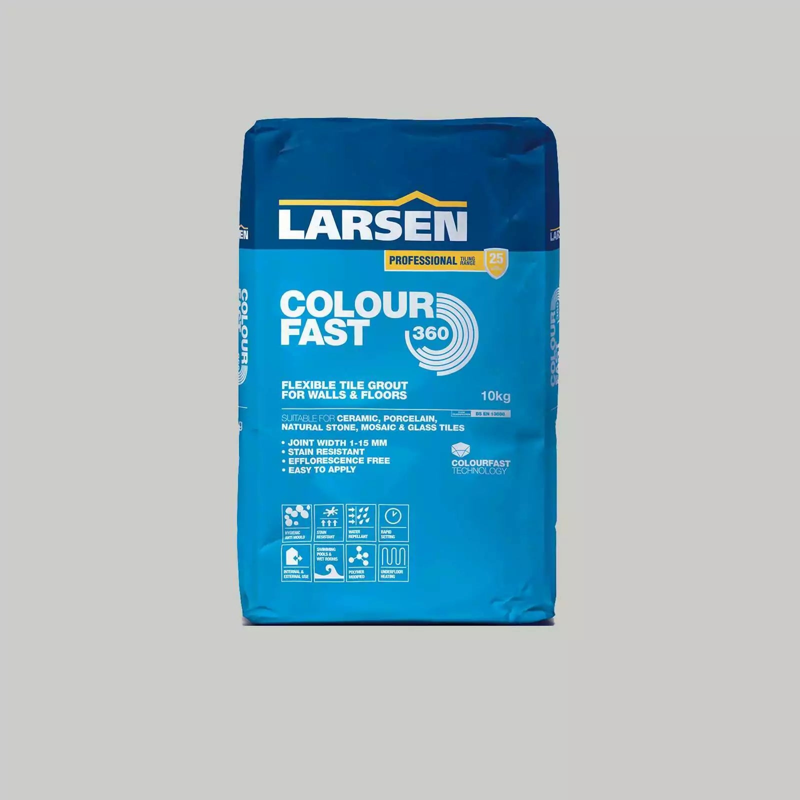 Emporia Pro Colourfast 360 Silver Grey Flexible Grout 10kg
