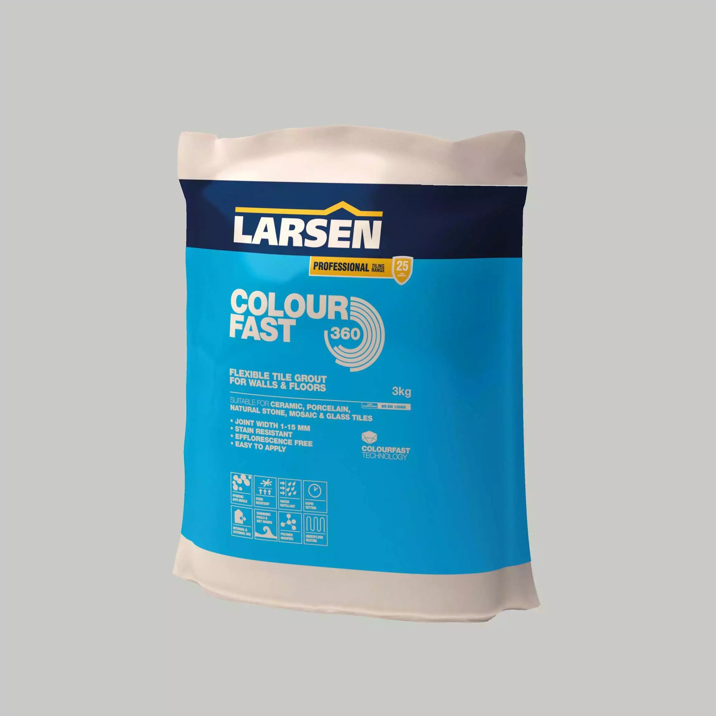 Emporia Pro Colourfast 360 Silver Grey Flexible Grout 3kg