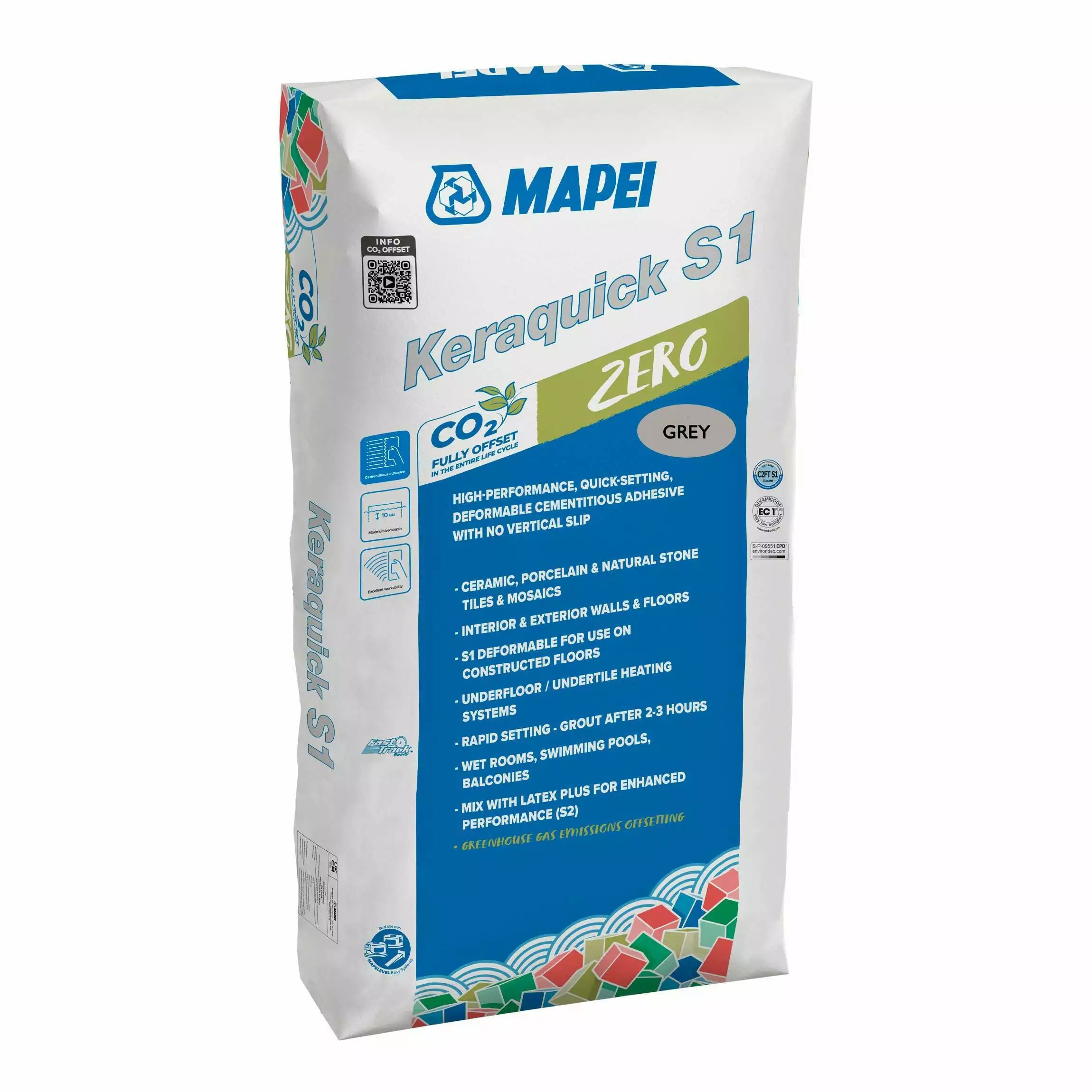 Mapei Keraquick Grey Fast Setting Flexible Adhesive 20kg