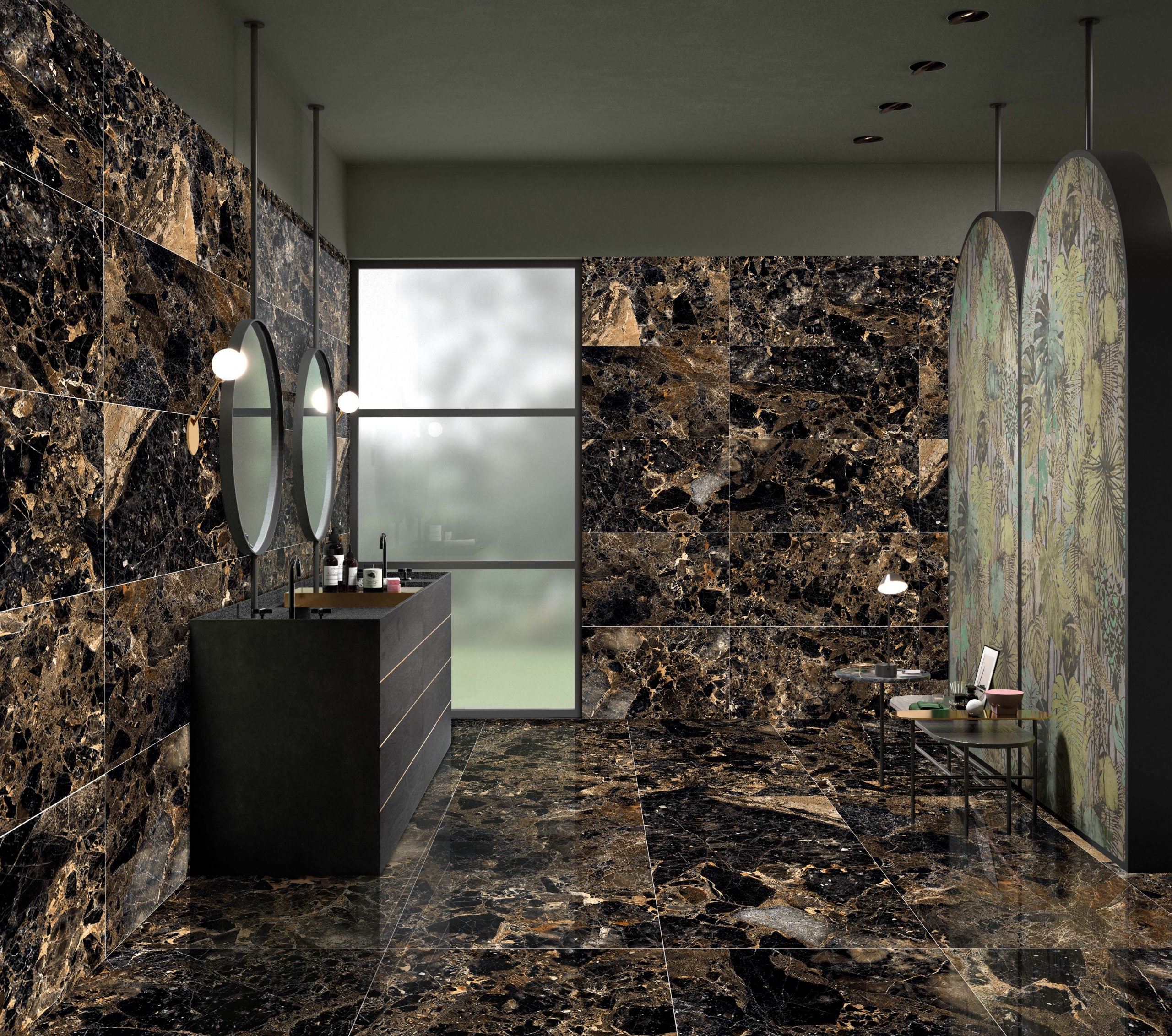 Emporia Sovereign Calacatta Gold Marble Effect Polished Porcelain Tile 600x1200mm