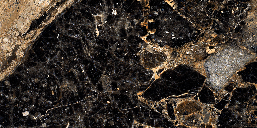 Emporia Sovereign Calacatta Gold Marble Effect Polished Porcelain Tile 600x1200mm