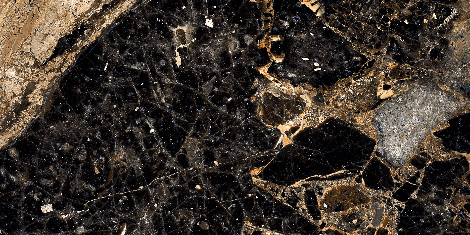 Emporia Sovereign Calacatta Gold Marble Effect Polished Porcelain Tile 600x1200mm