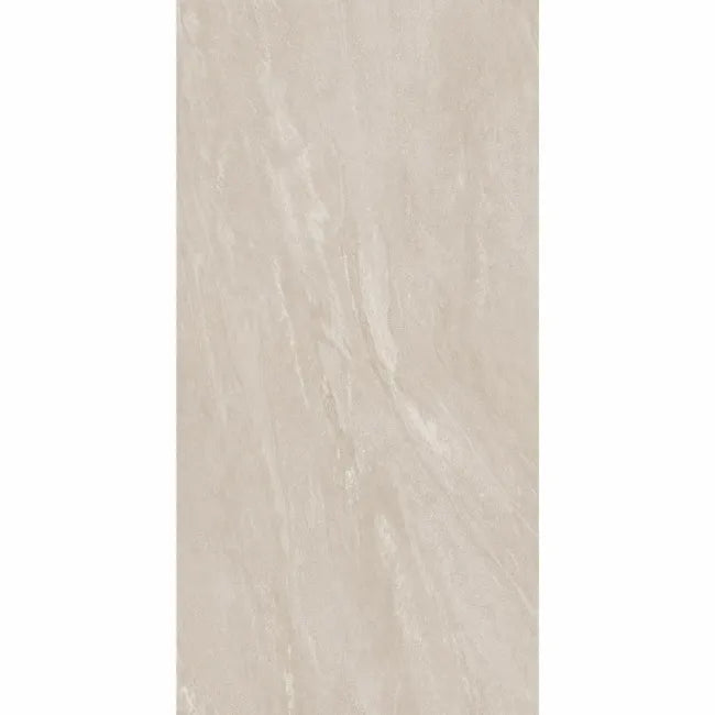 Teide Ivory Stone Effect Anti-Slip Matt Porcelain Tile - 600x1200mm