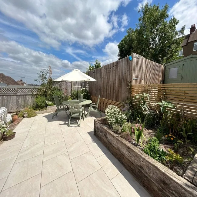 Ebor Beige Matt Porcelain Outdoor Slab